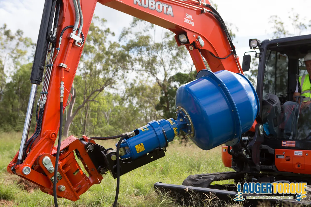 Auger Torque Cement Mixer Bowl Excavator Hitch Cradle (3000MAX/3500MAX/4500MAX) - Image 2