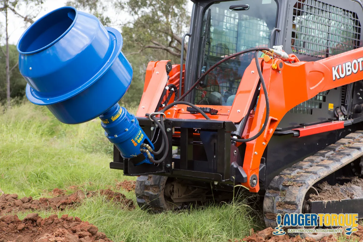 Auger Torque Cement Mixer Bowl Skid Steer Frame Cradle - Image 2