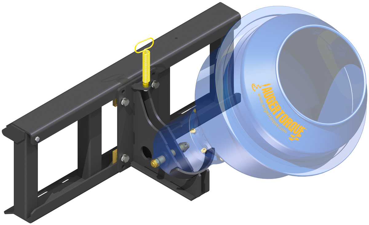 Auger Torque Cement Mixer Bowl Skid Steer Frame Cradle