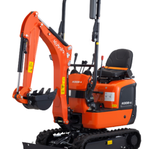 Kubota K008-5 0.9 Ton Micro Excavator – 10.3 HP Compact Digger