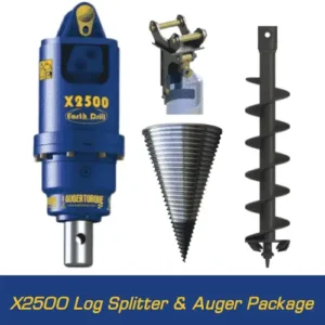 Auger Torque Log Splitter Attachment – Threaded Cone for 1-5T Excavators