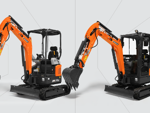 Develon DX19 1.9 Ton Mini Excavator – High Visibility Cabin