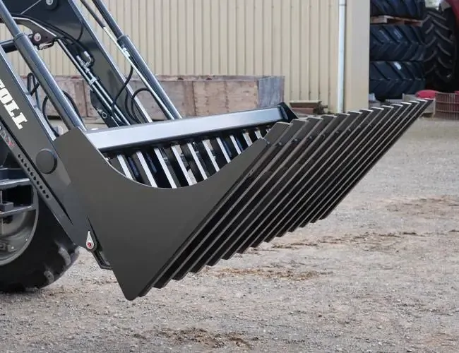 Himac 1800mm Euro Tractor Power Rake Bucket - Image 2
