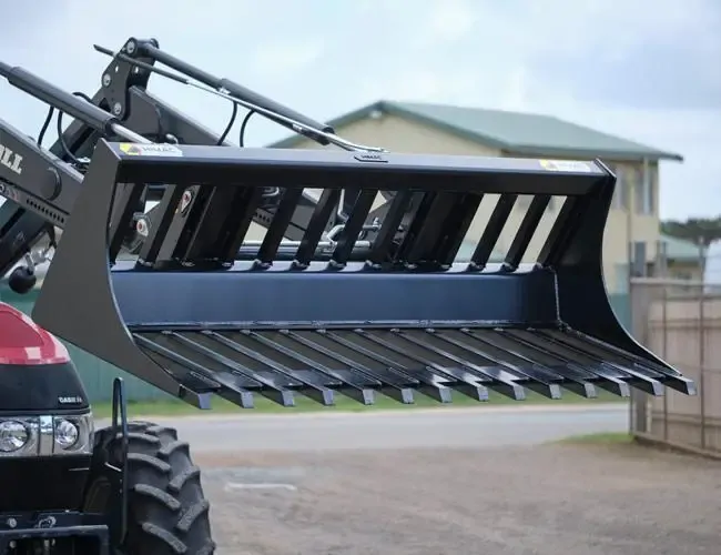 Himac 1800mm Euro Tractor Power Rake Bucket - Image 3