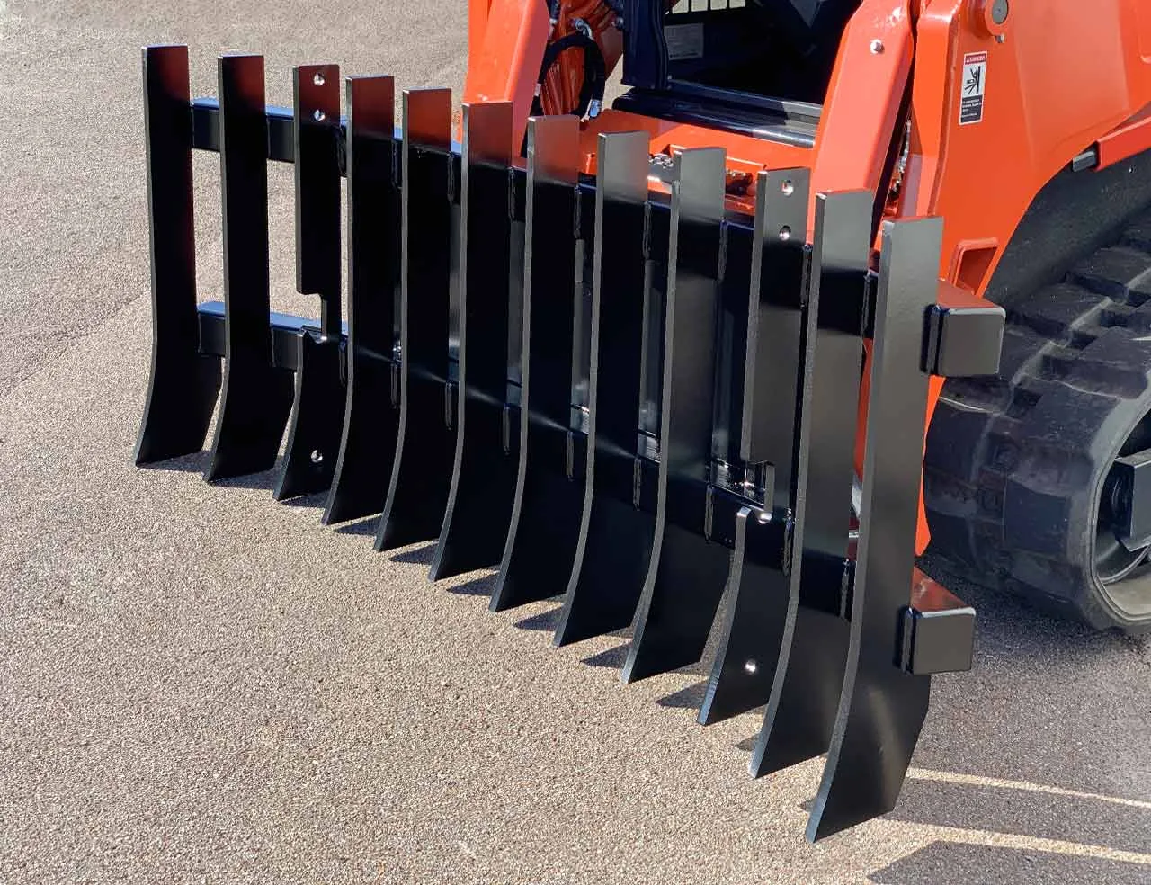 Himac 1500mm ASV Compact Skid Steer Stick Rake - Image 2